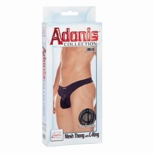 Adonis Collection Mesh Thong with C-Ring